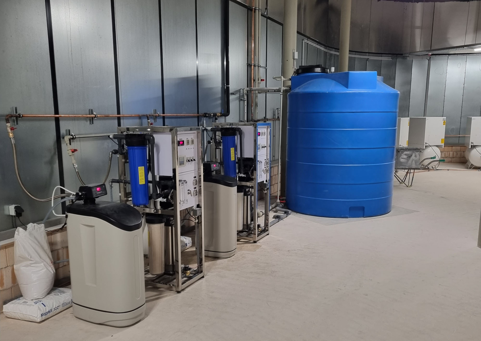 Waterbehandeling installatie detail