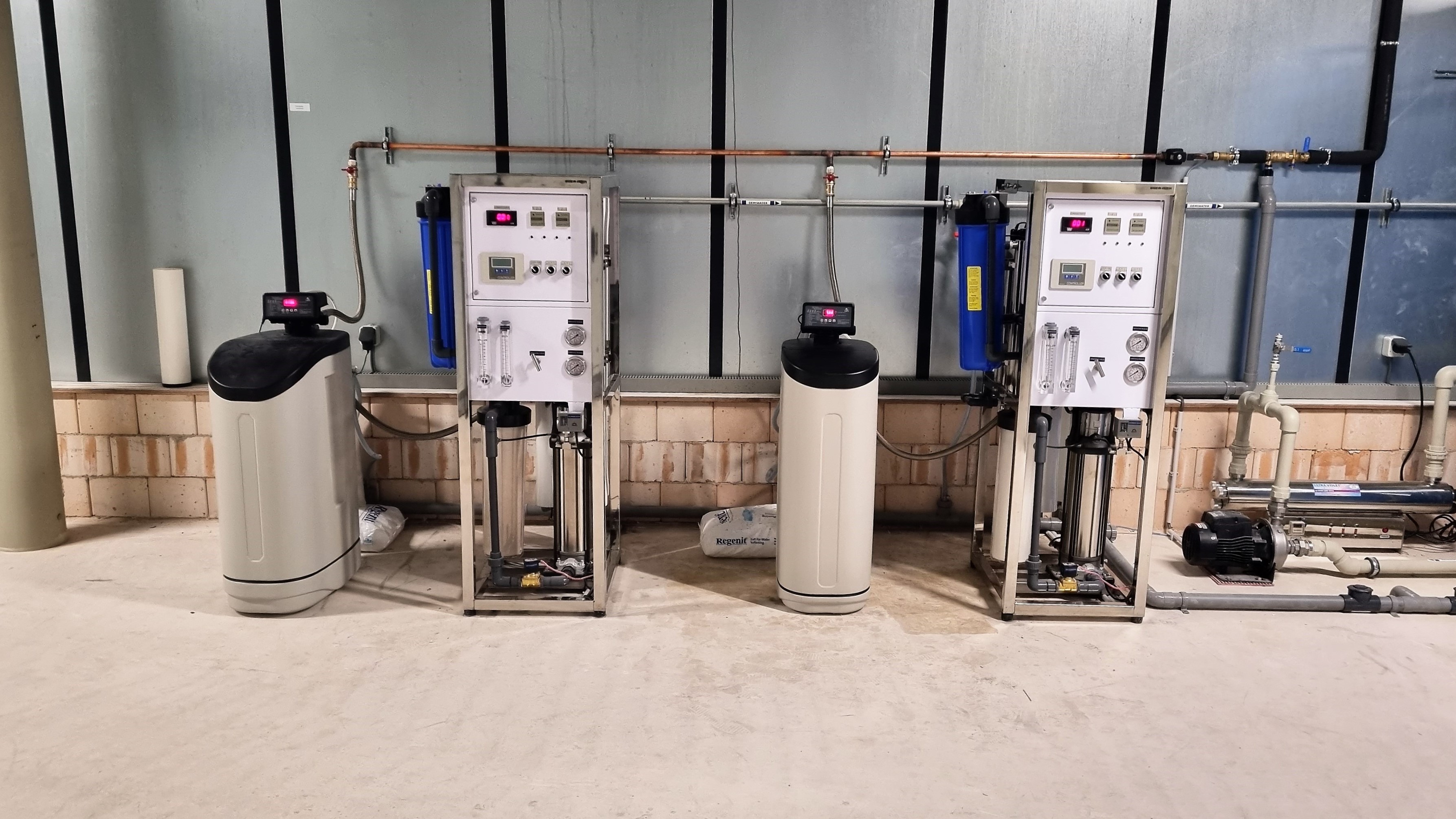 Waterbehandeling installatie detail